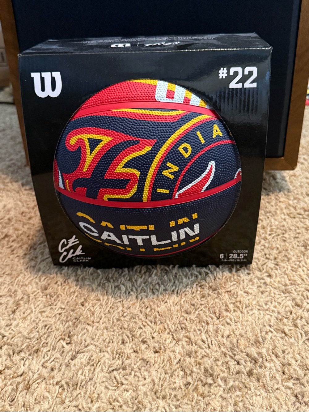Wilson Caitlin #22 Navy Red Yellow Basketball
